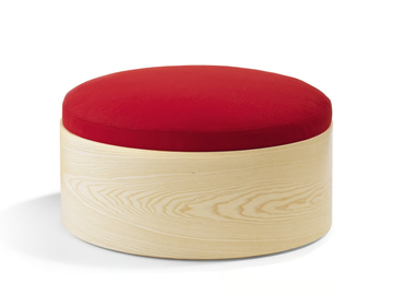 B26 - Upholstered wooden pouf by Blå Station - view 2